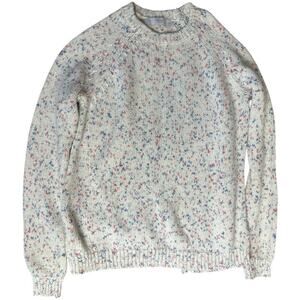 MNG Kids By Mango Ivory Speckled Cotton Blend Sweater Girls Size 11/12